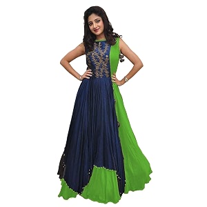 florence women39s bangalore silk semi stitched gown