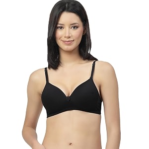 Floret Womens Convertible-Straps T-Shirt Bra Lightly Padded