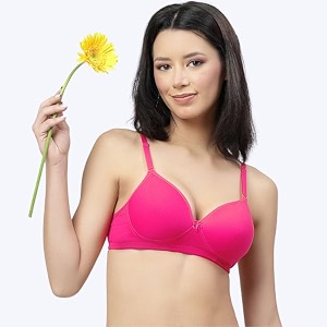 Floret Womens Convertible-Straps T-Shirt Bra Lightly Padded