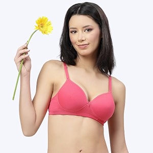 Floret Womens Convertible-Straps T-Shirt Bra Lightly Padded