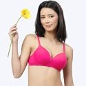 Floret Women39s Convertible-Straps T-Shirt Bra Lightly Padded