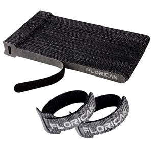 florican cable organiser cord management system for pc tv home theater speaker amp cables reusable cable organizer for desk wfh accessories reusable cable ties strap 25 pcs