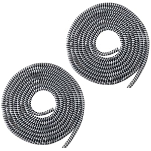 florican full size 14 meter 2 pcs spiral cable protector suitable for all iphoneandroid mobile charging cables black