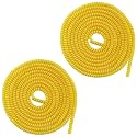Florican Full Size 1.4 Meter (2 Pcs) Spiral Cable Protector Suitable for All iPhone/Android Mobile Charging Cables (Yellow)