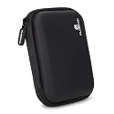 FLORICAN External Hard Drive Case Shell 2.5-Inch Hard Drive Portable Storage Organizer Bag for Earphone USB Cable Mobile Charger Hard Disk - Double Padded WD Seagate Sony Dell Toshiba