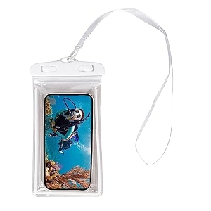 florican waterproof mobile pouch cover for all mobiles cellphone dry bag compatible for iphone samsung mi redmi oppo vivo all other smartphones up to 65 inches black