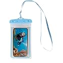 Florican Waterproof Mobile Pouch Cover for All Mobiles, Cellphone Dry Bag Compatible for iPhone, Samsung, Mi, Redmi, Oppo, VIVO, All Other Smartphones up to 6.5 inches (Blue-1)