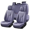 FLORICH Car Seat Cover Full Set, Automotive Seat Covers, Luxury Waterproof Leather Car Seat Protectors, Car Seat Cushions Universal Fit for Most Sedans SUVs Trucks - Purple