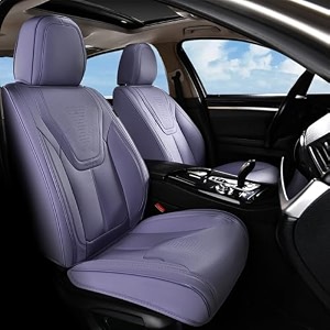 florich car seat covers premium leatherette car seat covers front seats automotive vehicle seat cushions waterproof seat protectors for sedans cars suv trucks purple