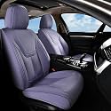 FLORICH Car Seat Covers, Premium Leatherette Car Seat Covers Front Seats, Automotive Vehicle Seat Cushions, Waterproof Seat Protectors for Sedans Cars SUV Trucks, Purple
