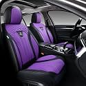 FLORICH Leather Seat Covers for Car Waterproof Front Seat Covers 2 Pack Purple Car Seat Cover Universal Driver Seat Protector for Most Cars Trucks SUV