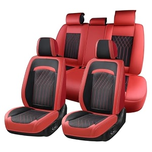 florich seat covers full set leather seat covers for cars car seat protector waterproof breathable universal automotive seat covers front and rear car seat cover fit for most cars suv truck