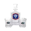 Florida Gators Decanter Set, Officially Licensed, Includes 25 oz Decanter and Two 10 oz Rocks Glasses