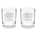 Florida Gators Satin Finish Rock Glass Set of 2 14oz