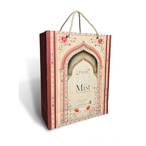 florida luxury gift box  king size bedsheet with 2 pillow covers amp mist candle  stylish gift box with carry bag  ideal for diwali wedding amp housewarming gifts blue
