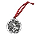 Florida State (Chief) Ornament Non-Dated | Hand-Sculpted Christmas Tree Ornament | Intricately Crafted Metal Pewter Alma Mater Inlay