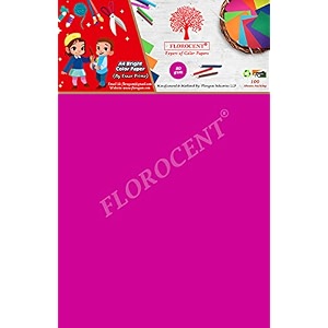 florocent neon a4 paper vibrant double-sided color 80 gsm 100 sheets pack magenta