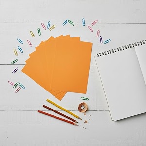 florocent fluorescent paper bright neon colour double-sided 80 gsm 100 sheets pack mango a4