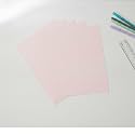 FLOROCENT Pastel Colored Paper, Both-Side Colour, 80 GSM Coated, 100 Sheets Pack, Rose Pink A4