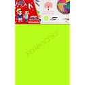 FLOROCENT™ Bright Neon Colored Unruled A4 Size Fluorescent Paper, Both Side Colour (80 GSM,100 SHEETS PACKING, SET OF 1 PACKET) For School &amp; Office Stationery, Home Art &amp; Craft (PARROT GREEN)