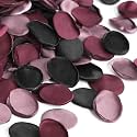 Floroom 300pcs Rose Petals Black Burgundy Faux Silk Flower Petals for Wedding Flower Girl Basket Aisle Scatter Dinner Table Centerpieces Party Confetti Bridal Shower Romantic Night Decoration
