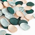 Floroom 300pcs Rose Petals Emerald Green Champagne Faux Silk Flower Petals for Wedding Flower Girl Basket Aisle Scatter Dinner Table Centerpieces Party Confetti Bridal Shower Romantic Night Decoration