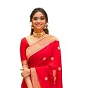 Flosive Women39s Present Banarasi Soft Lichi Silk