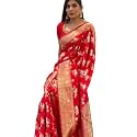Flosive Women39s Present Banarasi Soft Lichi Silk
