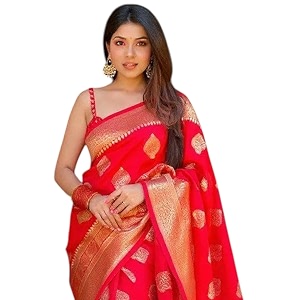 flosive women39s kanjivaram silk saree with handloom weaving work with blouse