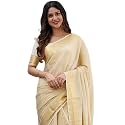 Flosive Women's Kanjivaram Silk Saree With Handloom Weaving Work With Blouse