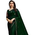 Flosive Women's Kanjivaram Silk Saree With Handloom Weaving Work With Blouse