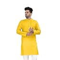 Flossy Men39s Cotton Blend Plain Solid Kurta