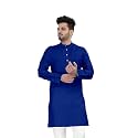 Flossy Men39s Cotton Blend Plain Solid Kurta