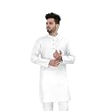 Flossy Men39s Cotton Blend Plain Solid Kurta