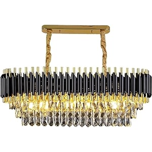 floston 3-tier k9 crystal oval black gold chandelier ceiling light for living room bedroom and hallway 1200x350