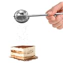 Stainless Steel Flour Duster for Bread Baking, 7", Spring Handle