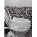 Commode Elevator Toilet Seat Raiser (White, 6"/15cm)