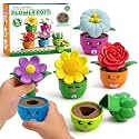 Flower Garden Toddler Toys, Kids Gardening Building Toy, Color Shape Sorting & Matching Game, Montessori Stacking Sensory Learning Toys, 2 Year Old Girl Birthday Gift