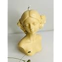 Flower Head Lady, Sculpture Women Candle | Daffodil Yellow Color | Mischeif Scented | 100% Soy Wax 125gm