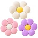 CANGHI Flower Pillows 3PCS 15.7" Daisy Shaped Pink/Purple/White Plush Throw
