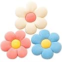 CANGHI Flower Pillow 3PCS 15.7" Blue Pink Daisy Plush Cute Throw