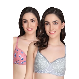 Flower Print Bra for Women - Made