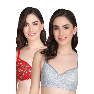 Flower Print Bra for Women - Made
