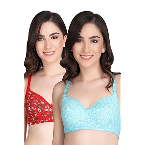 Flower Print Bra for Women - Made