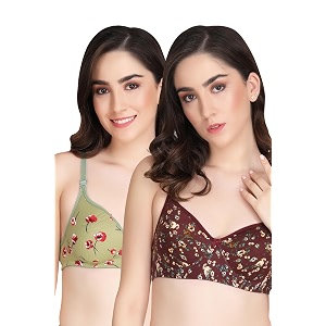Flower Print Bra for Women - Made