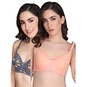 Flower Print Bra for Women - Made