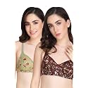 Flower Print Bra for Women - Made