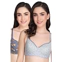Flower Print Bra for Women - Made