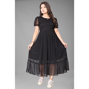 flower printed georgette maxi dress for beautiful women