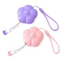 Flower Shape Retractable Measuring Tape – Soft Tape Measure for Body, Sewing, Tailor, Fabric, Waist Measurement, Portable Cute Tape with Strap for Women